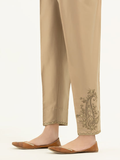 Satin Trousers- Embroidered (Pret)