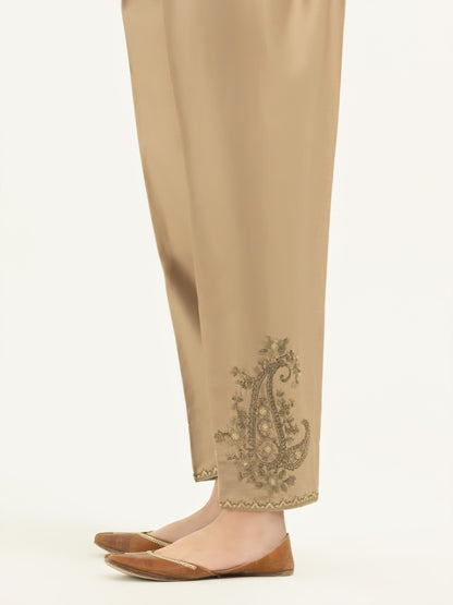 Satin Trousers- Embroidered (Pret)