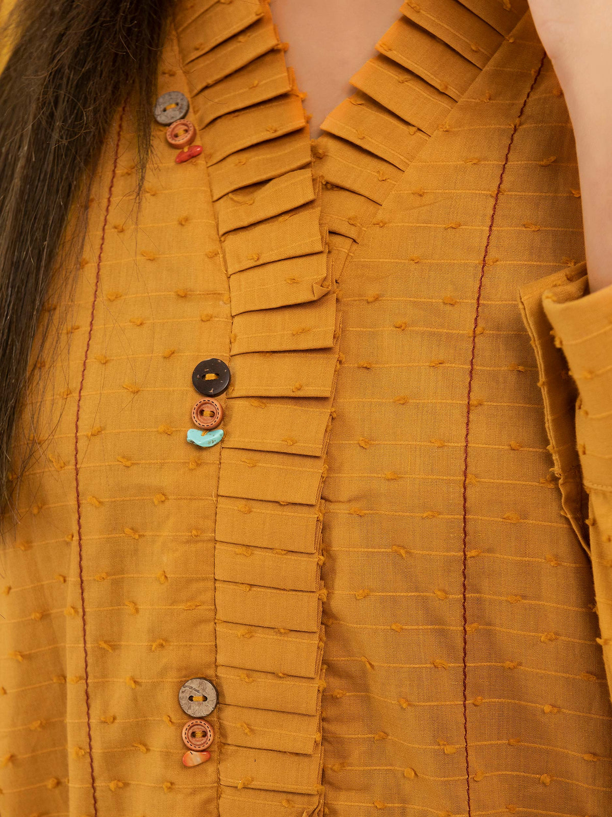 Texture Lawn Shirt-Broshia (Pret)