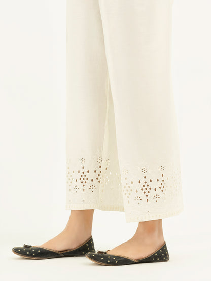Embroidered Satin Trousers(Pret)
