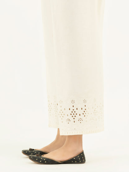 Embroidered Satin Trousers(Pret)