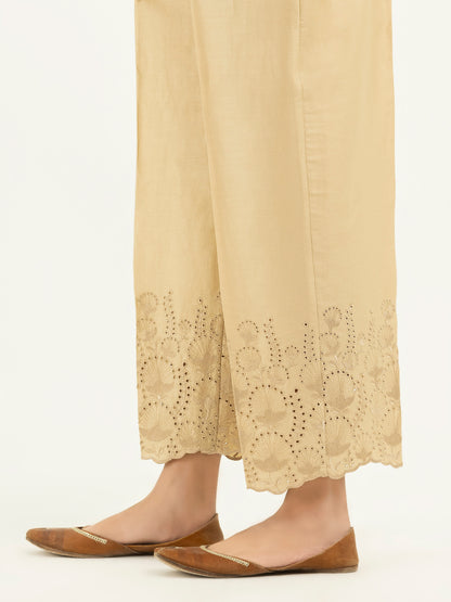 Satin Trousers- Embroidered (Pret)