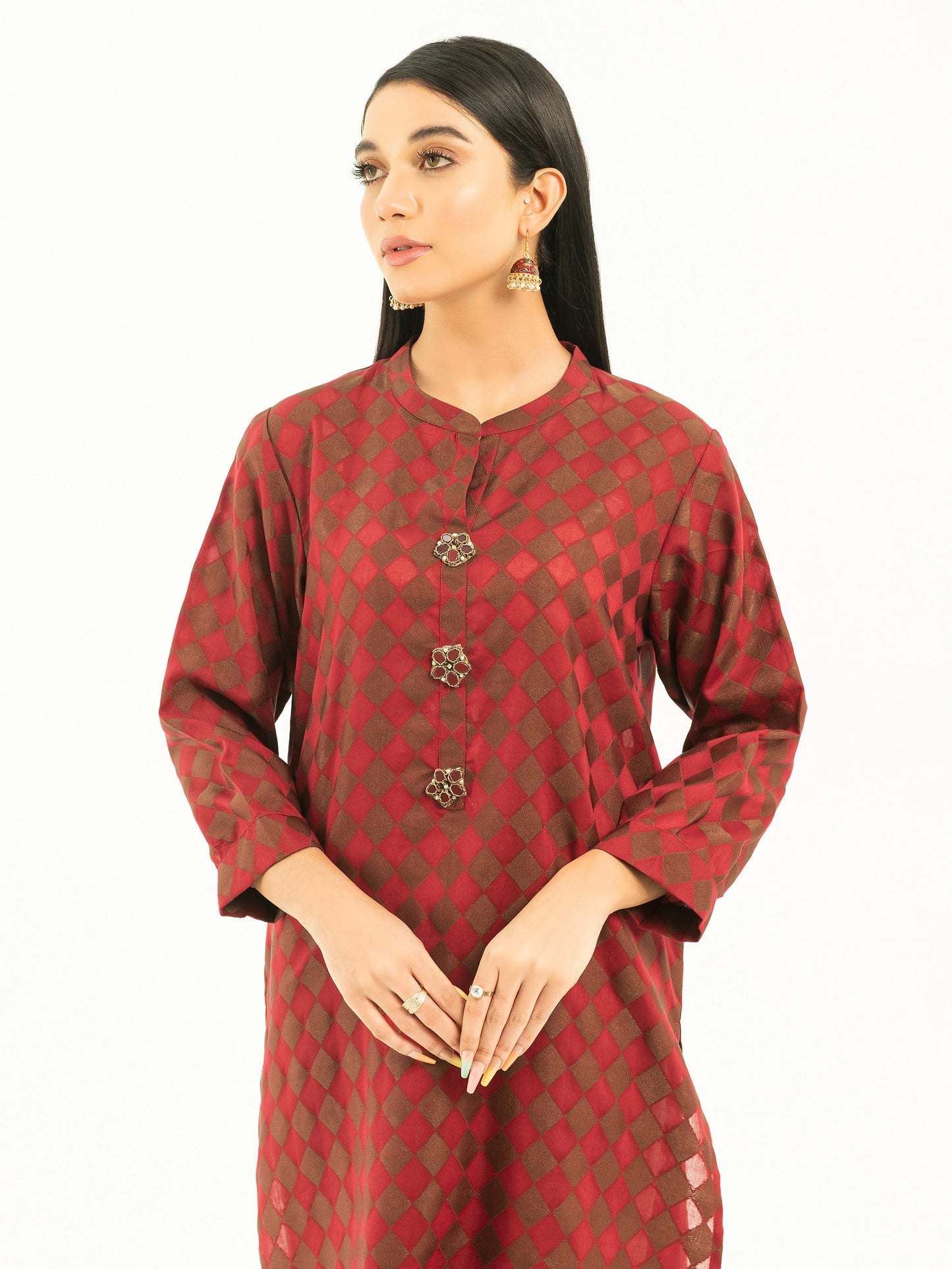 Embellished Jacquard Shirt