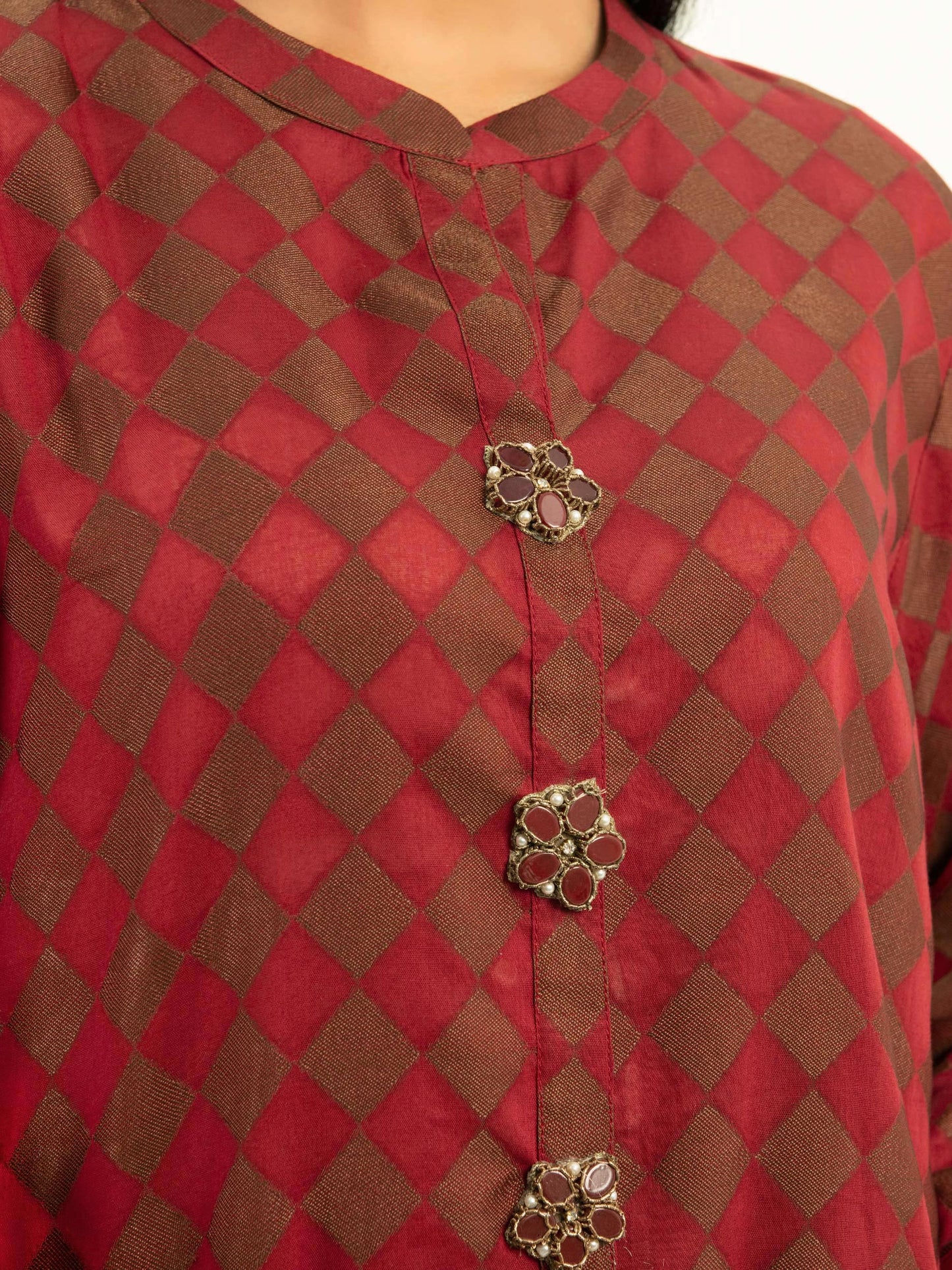 Embellished Jacquard Shirt