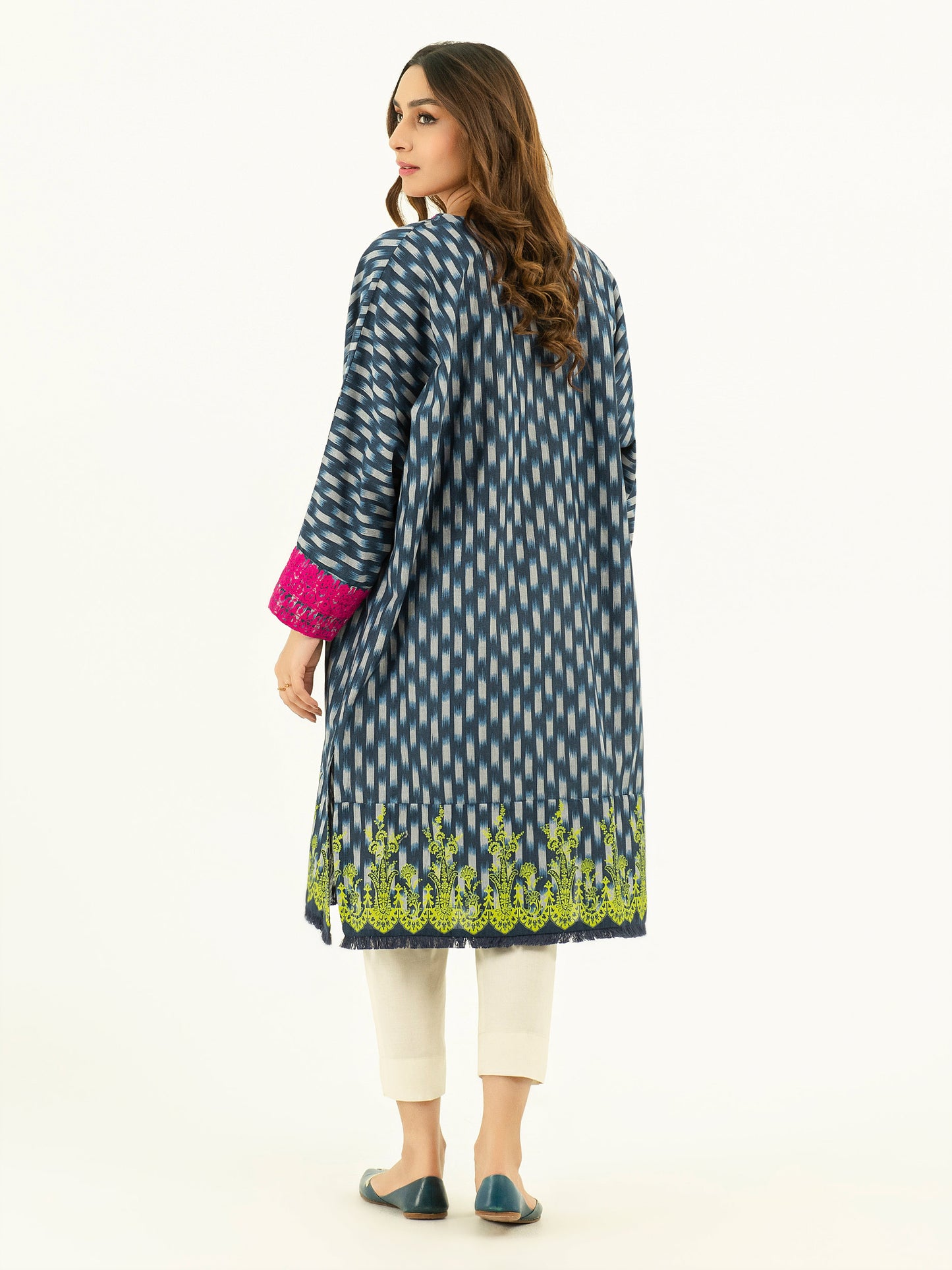 Khaddar Shirt-Embroidered (Pret)