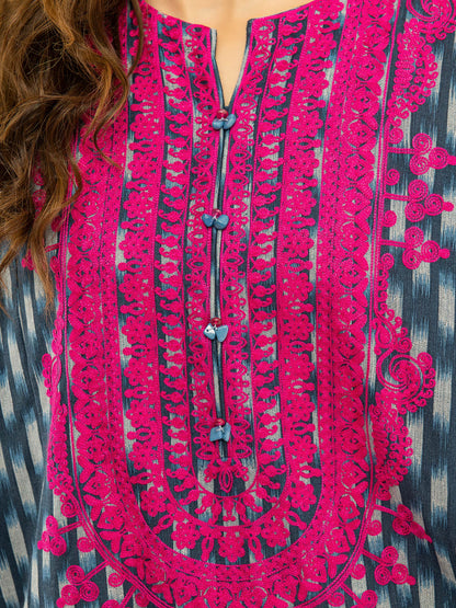 Khaddar Shirt-Embroidered (Pret)