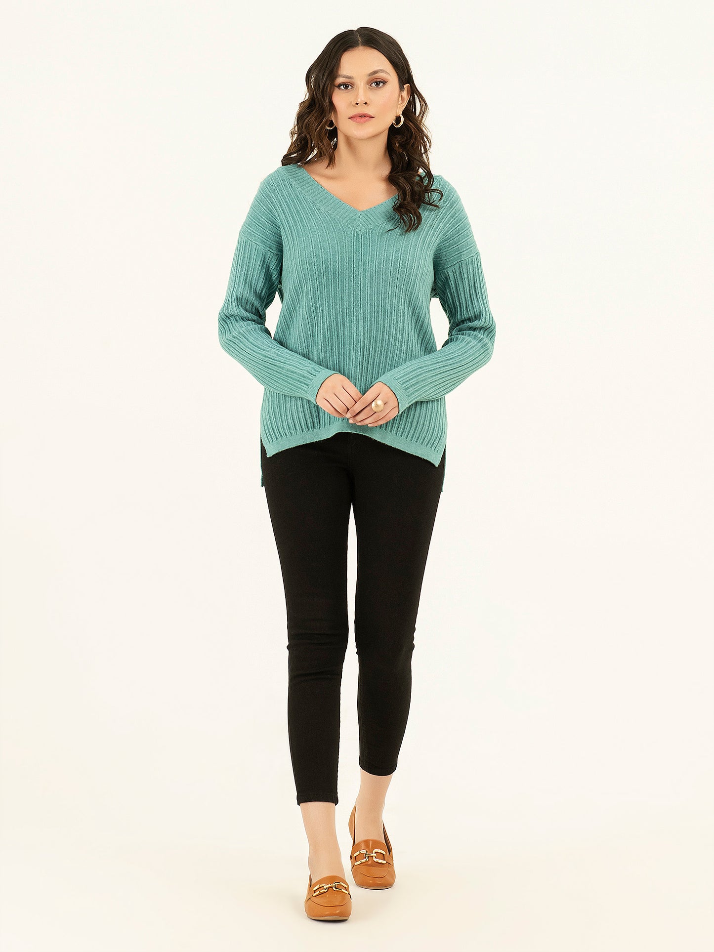 Ribbed Knit Sweater
