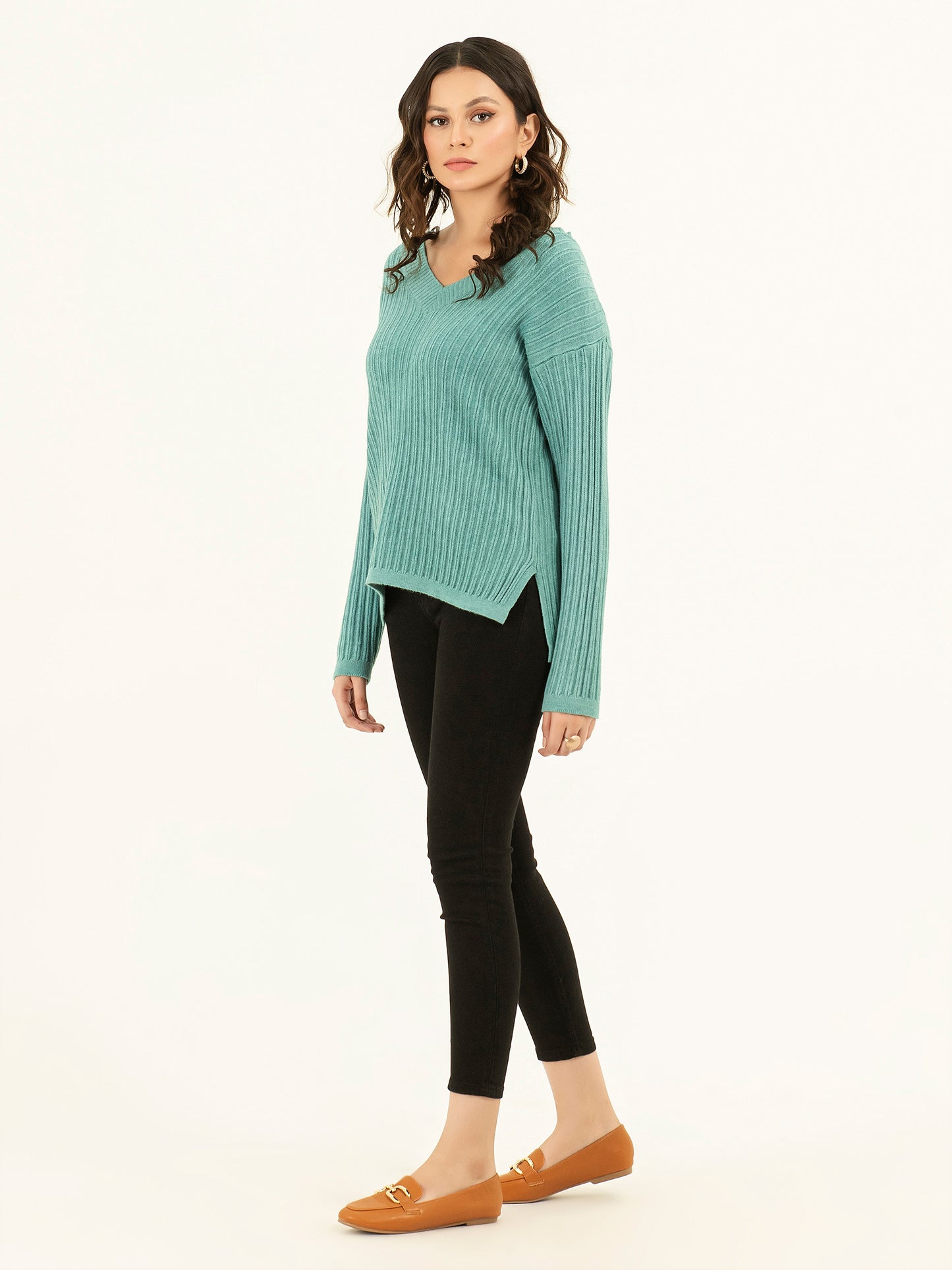 Ribbed Knit Sweater