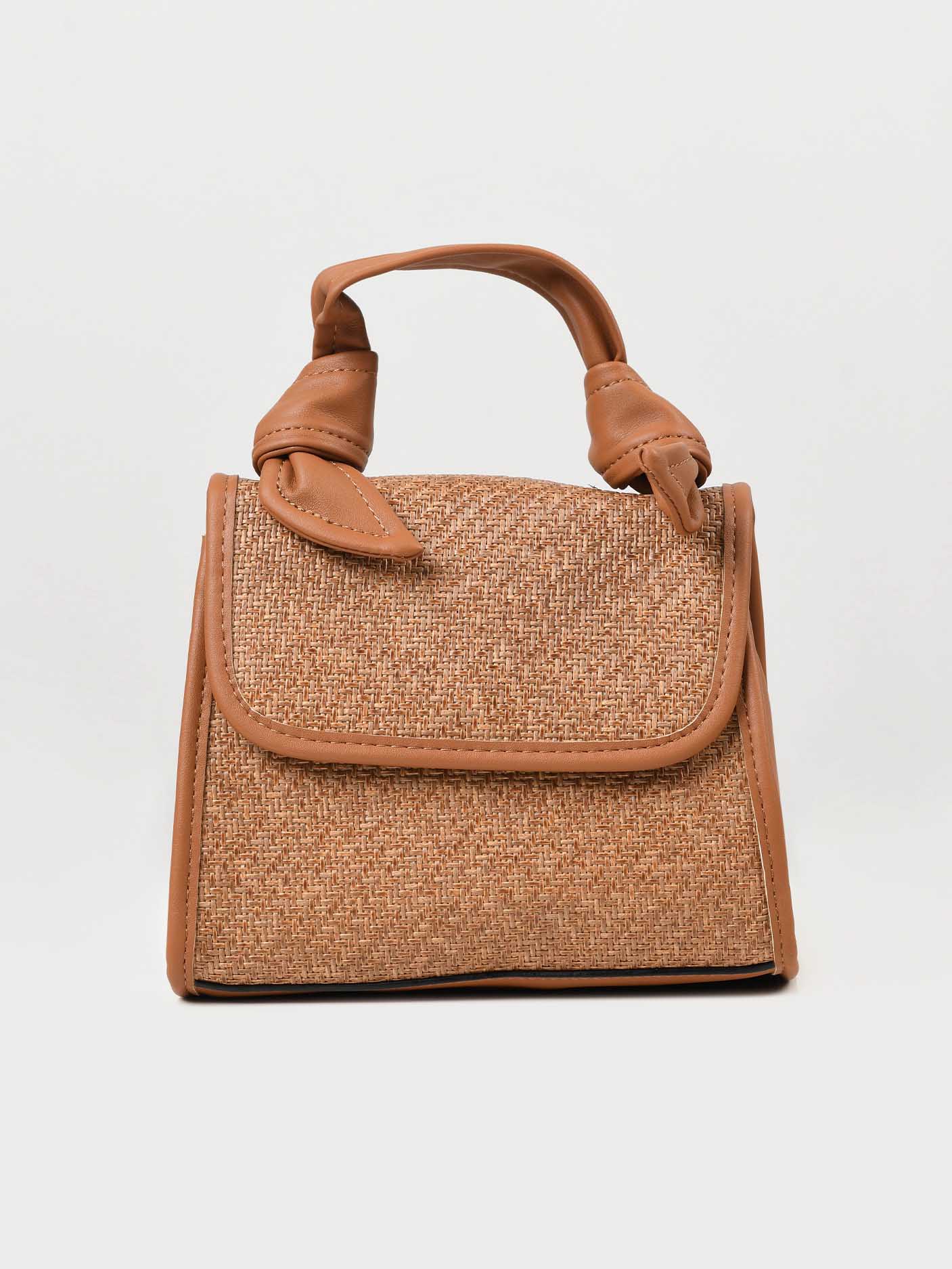 Woven Textured Handbag