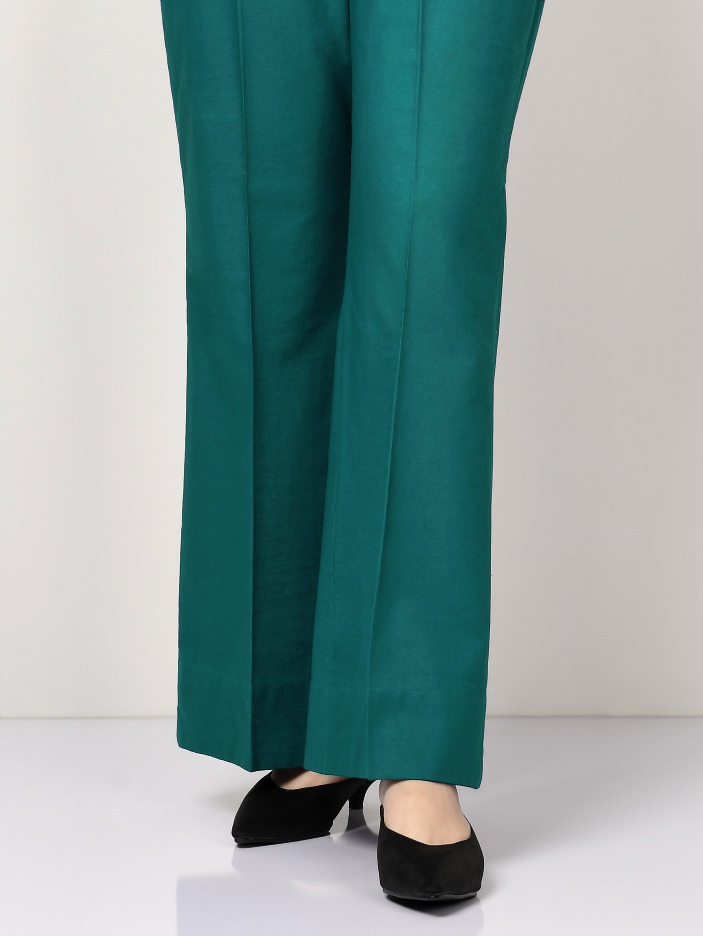 Unstitched Cambric Trouser - Pearl Green