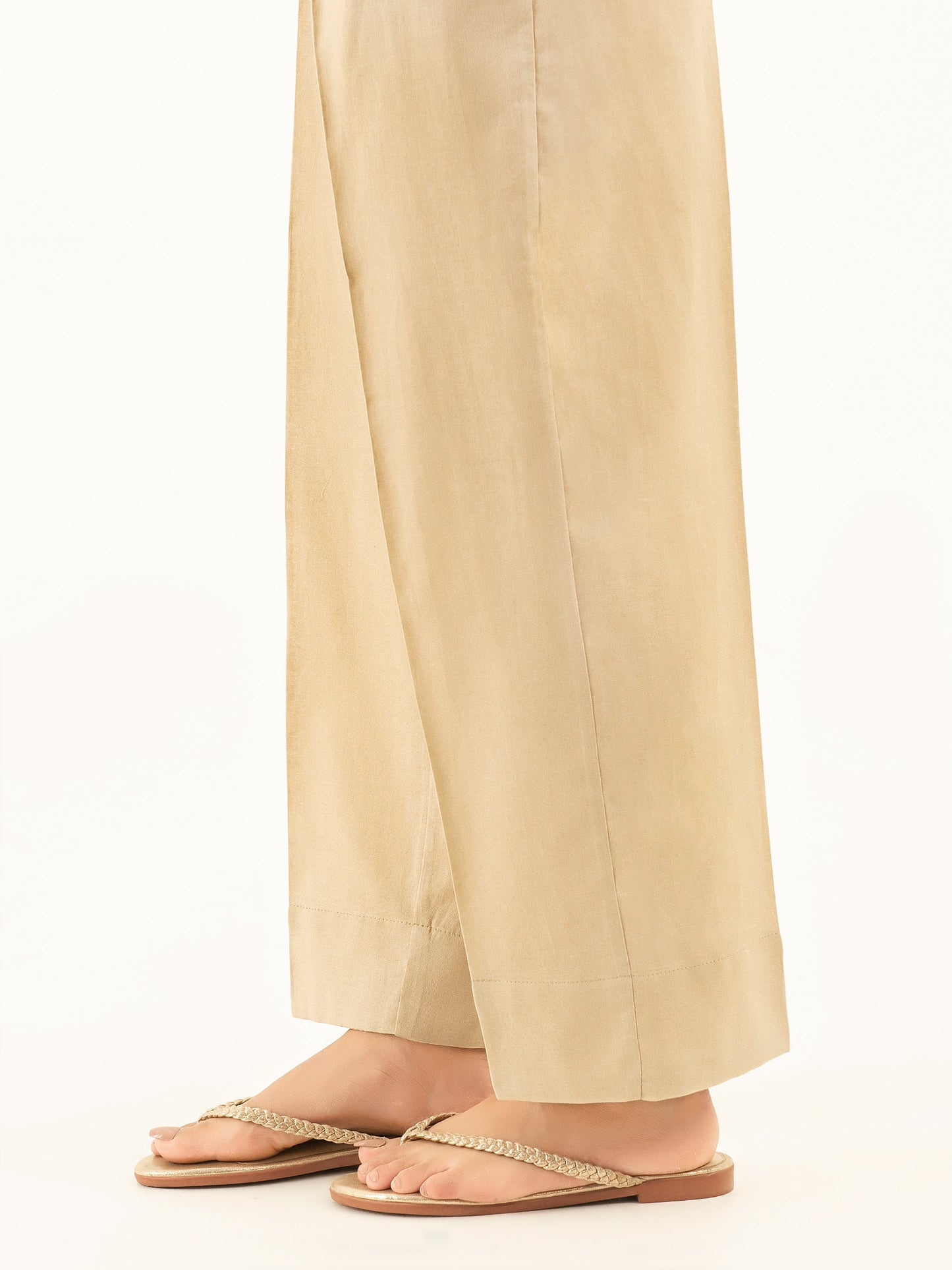 Dyed Crepe Trousers