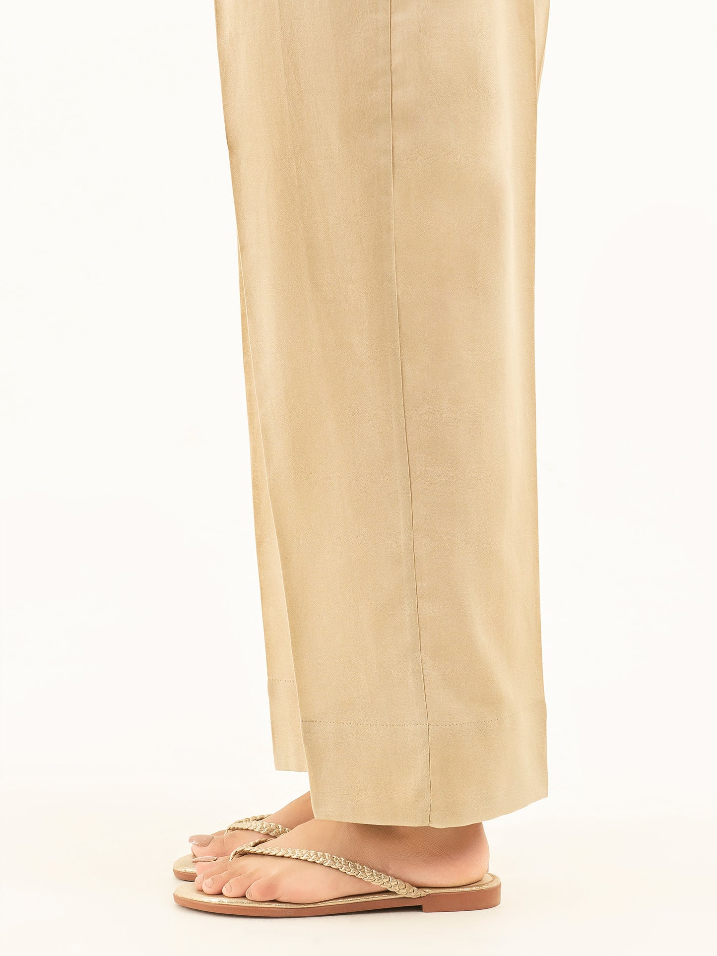Dyed Crepe Trousers