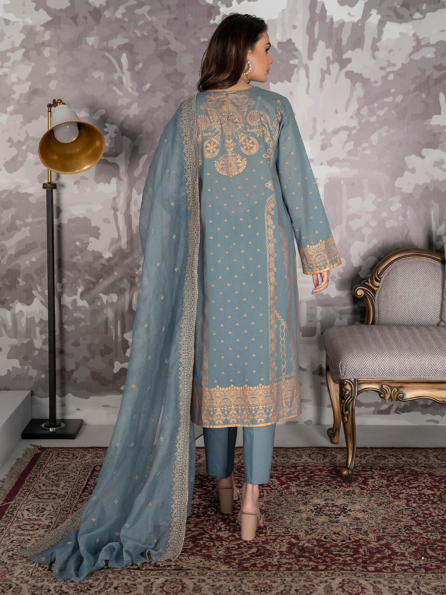 3 Piece Embroidered Lawn Suit
