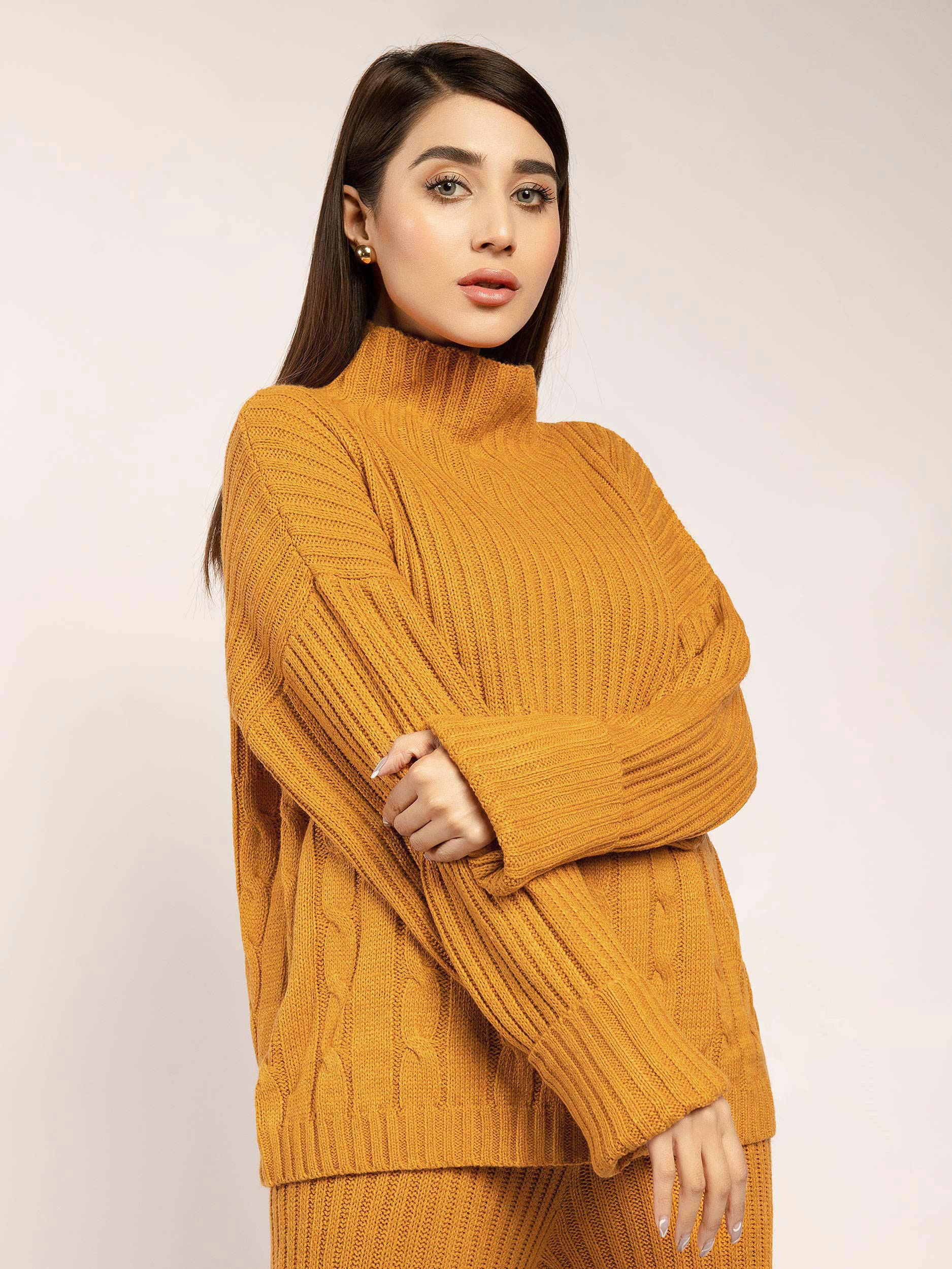 Turtle Neck Co-Ord Set – Limelightpk