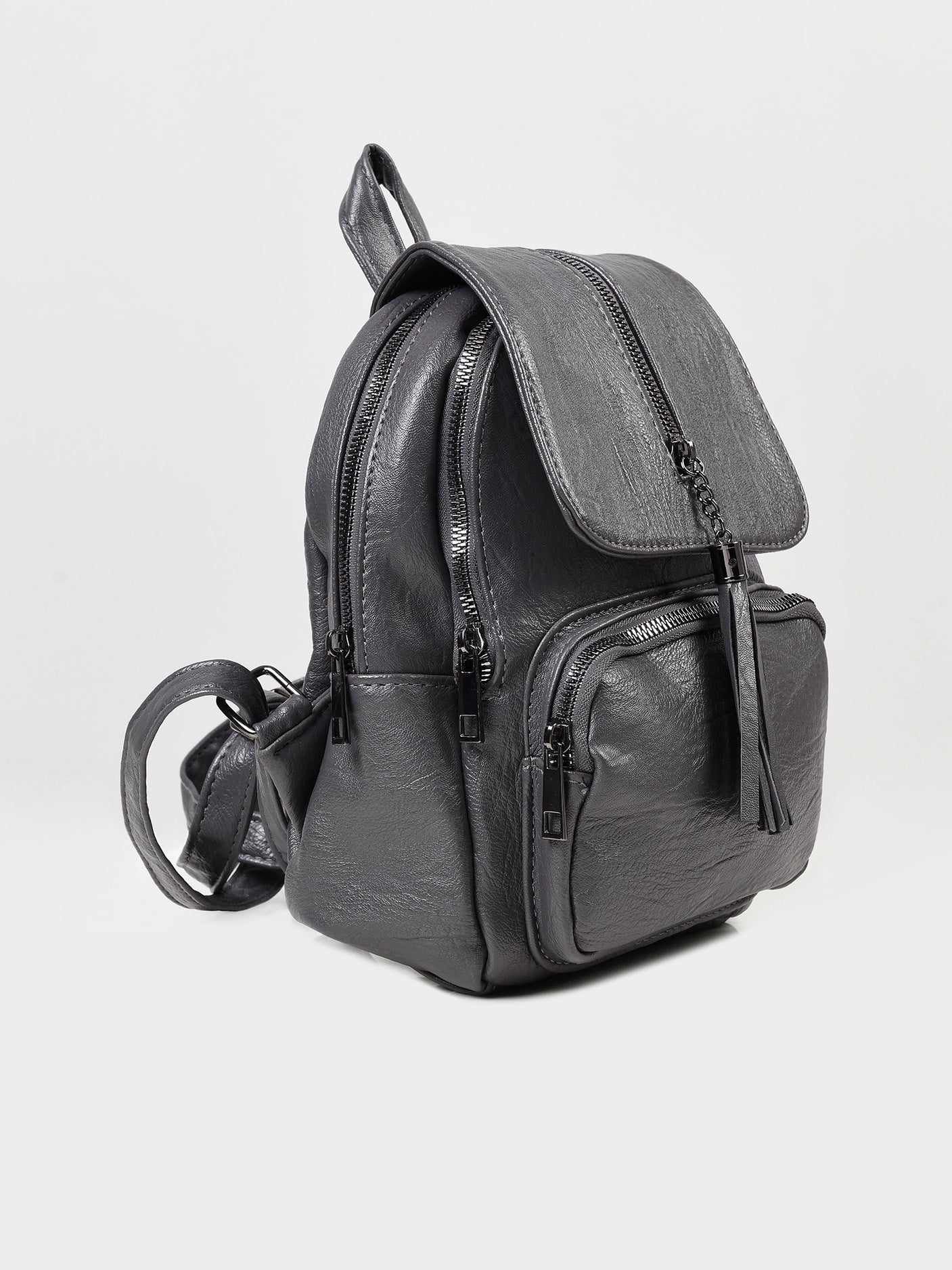 Zipped Tassel Backpack