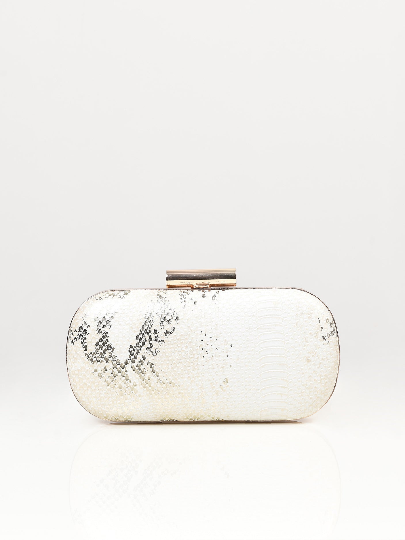 Textured Oval Clutch