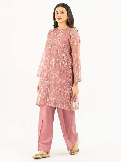 2 Piece Organza Suit-Embellished (Pret)