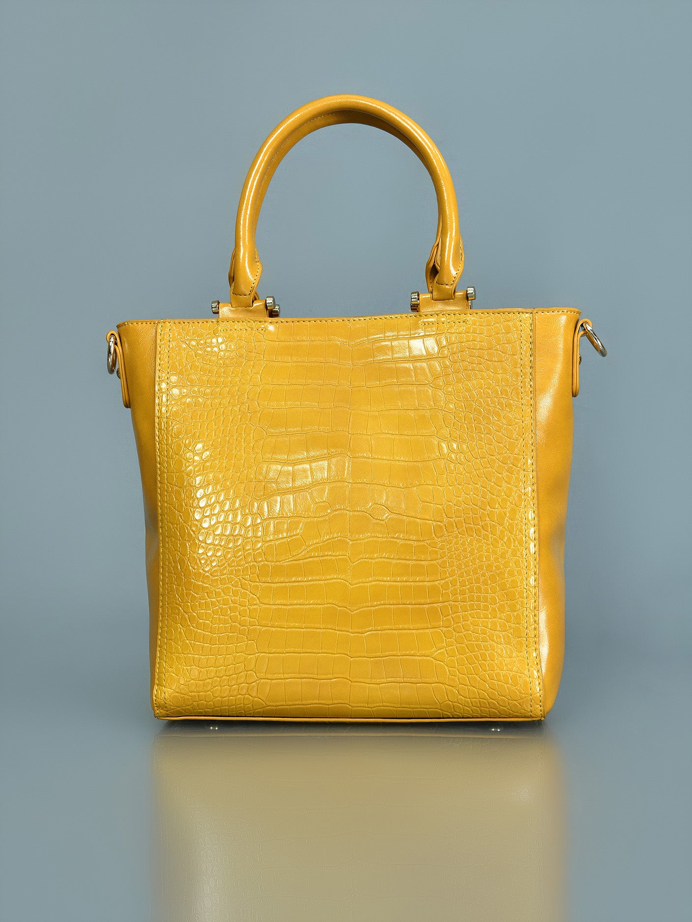 Textured Glossy Shoulder Bag