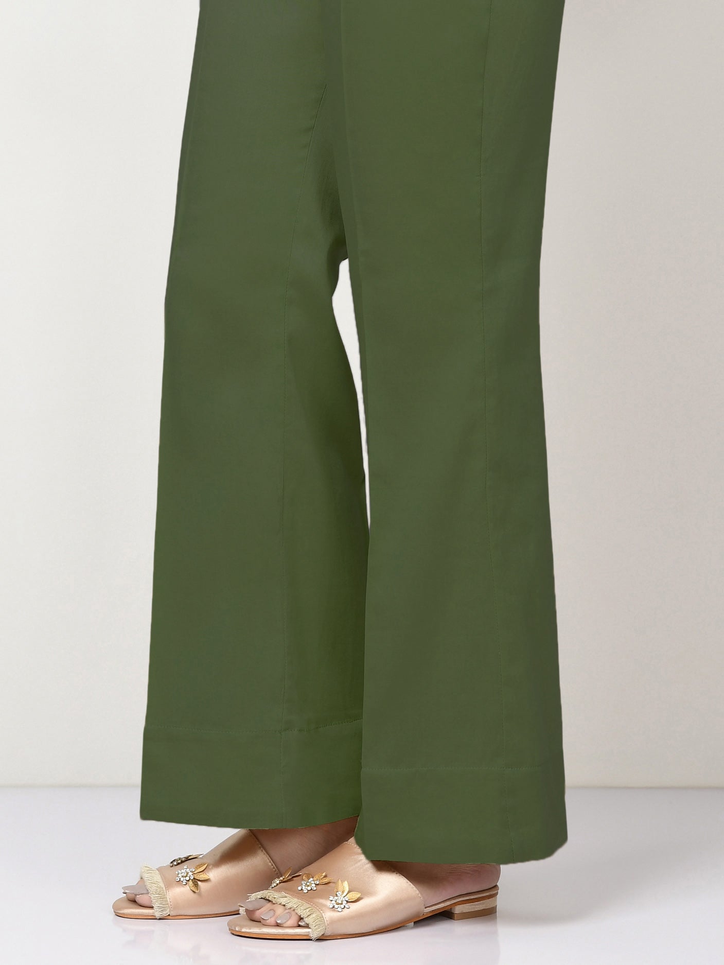 Winter Cotton Pants - Army Green