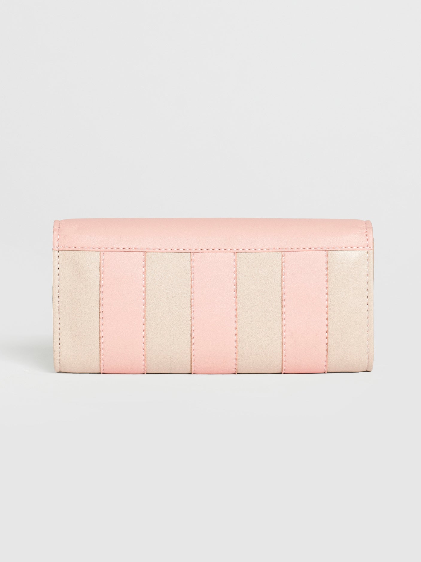 Two Toned Striped Wallet