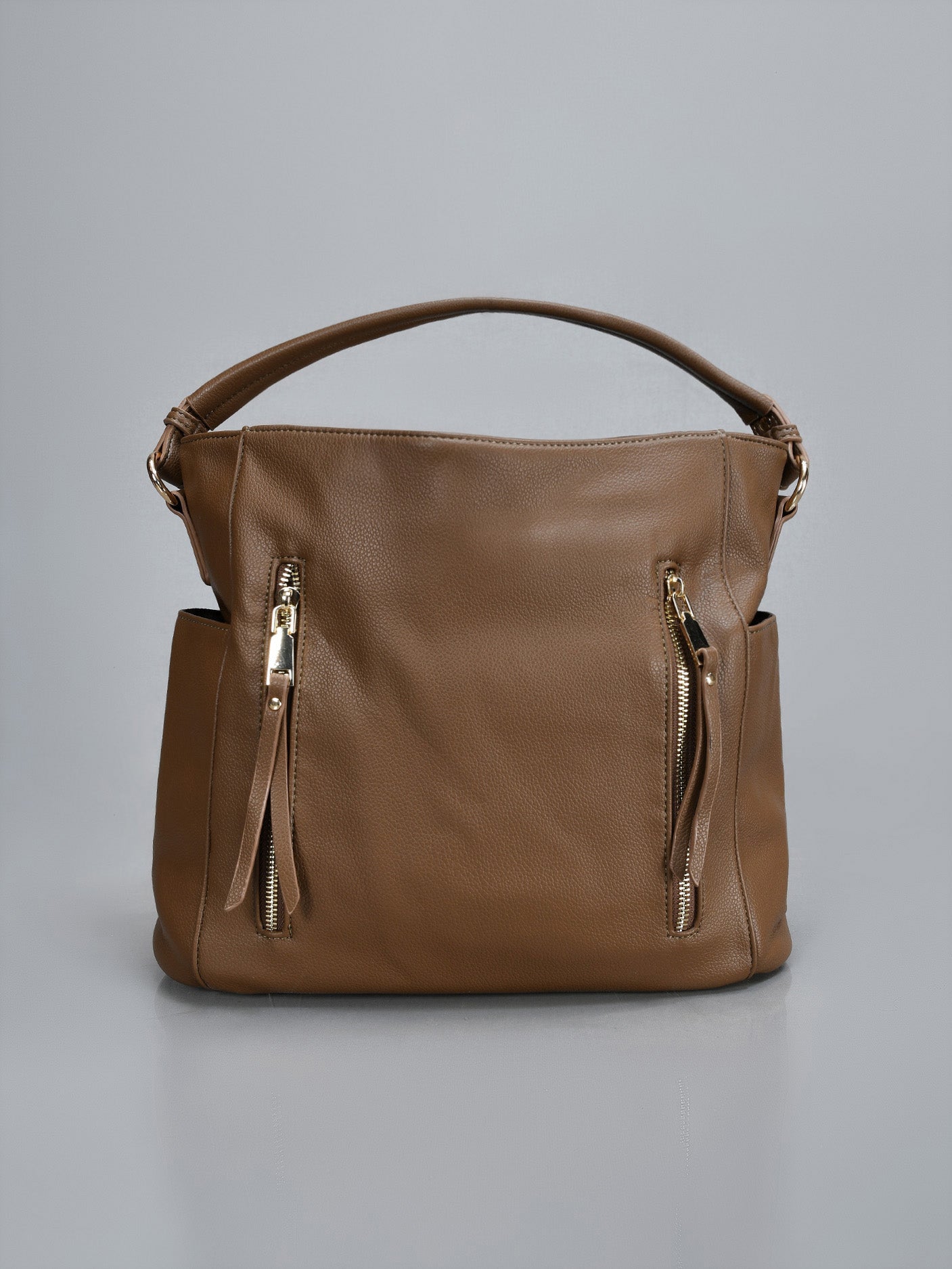 Zip Detail Shoulder Bag