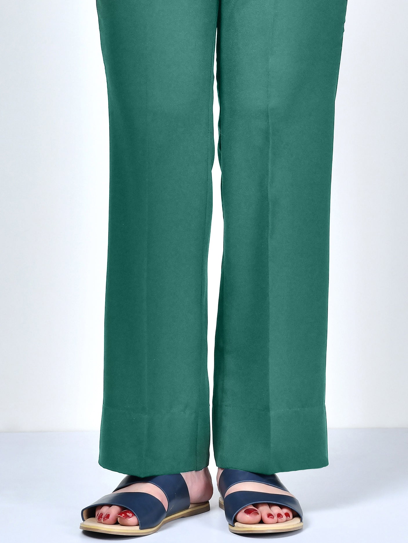 Winter Cotton Pants - Sea Green