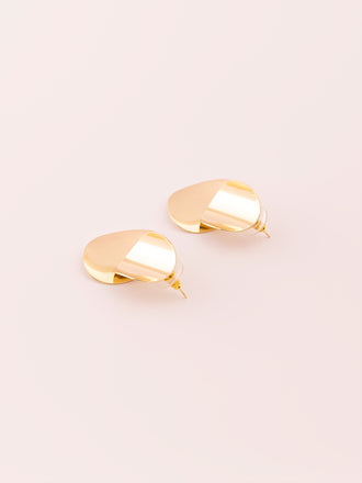 metallic-gold-earrings