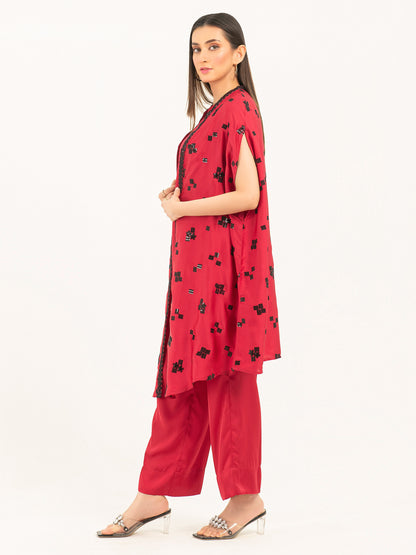 2 Piece Silk Suit- Embroidered (Pret)