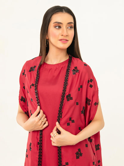 2 Piece Silk Suit- Embroidered (Pret)