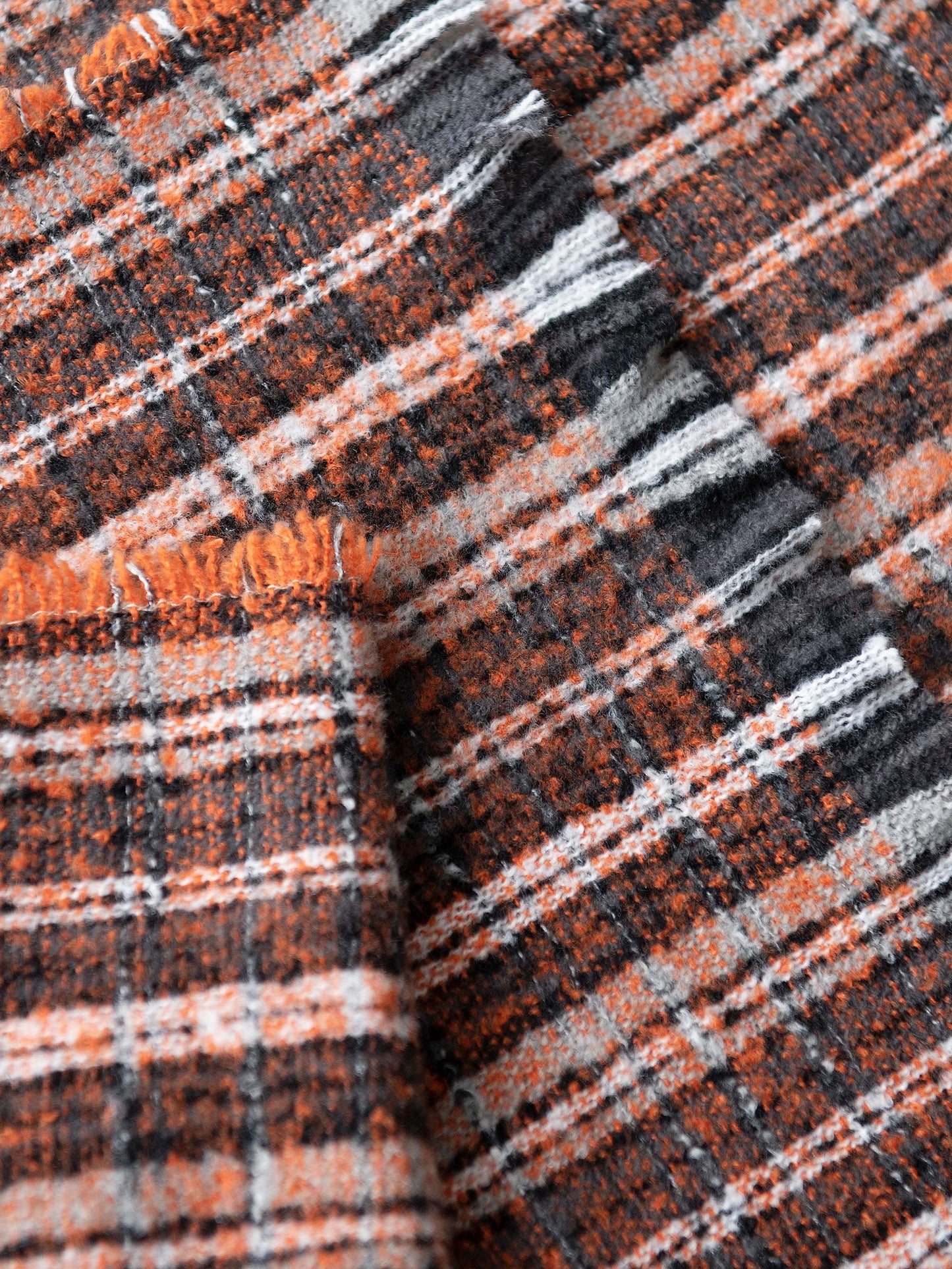 Striped Textured Wool Shawl