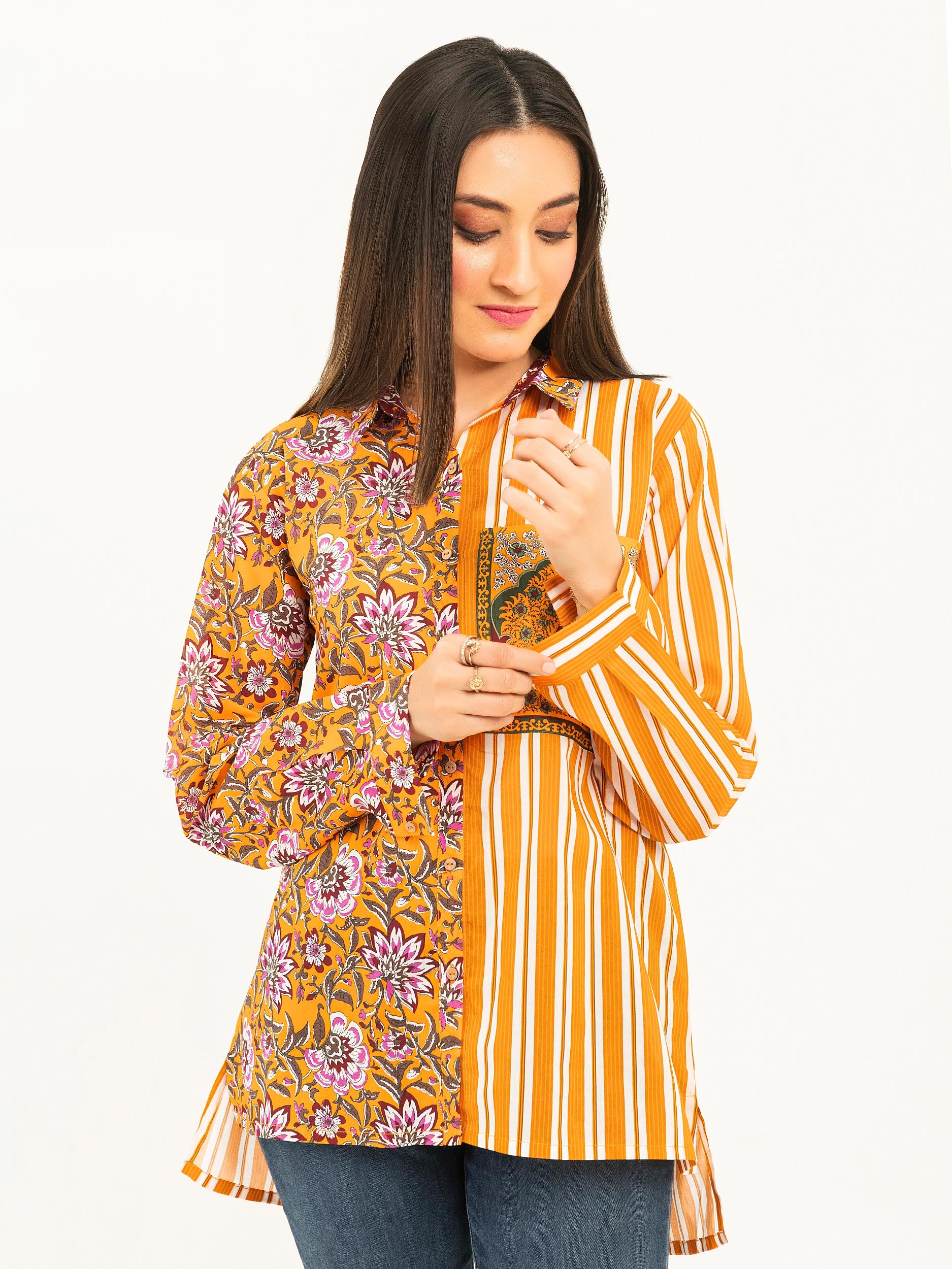 Printed Cambric Top – Limelightpk