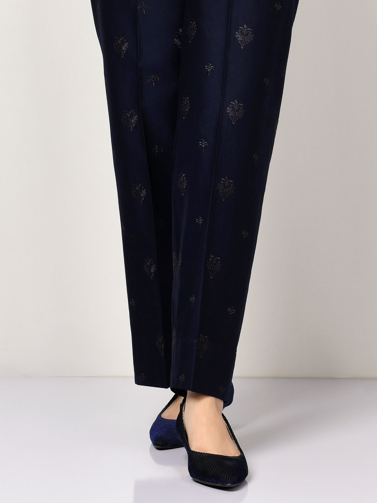 Embroidered Winter Cotton Pants
