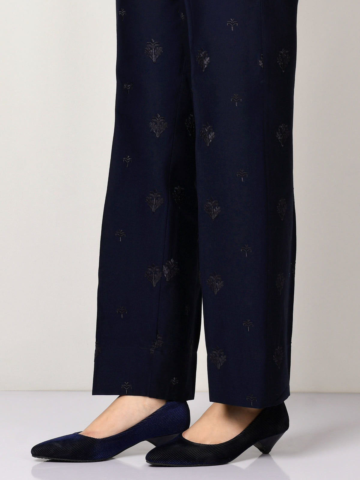 Embroidered Winter Cotton Pants