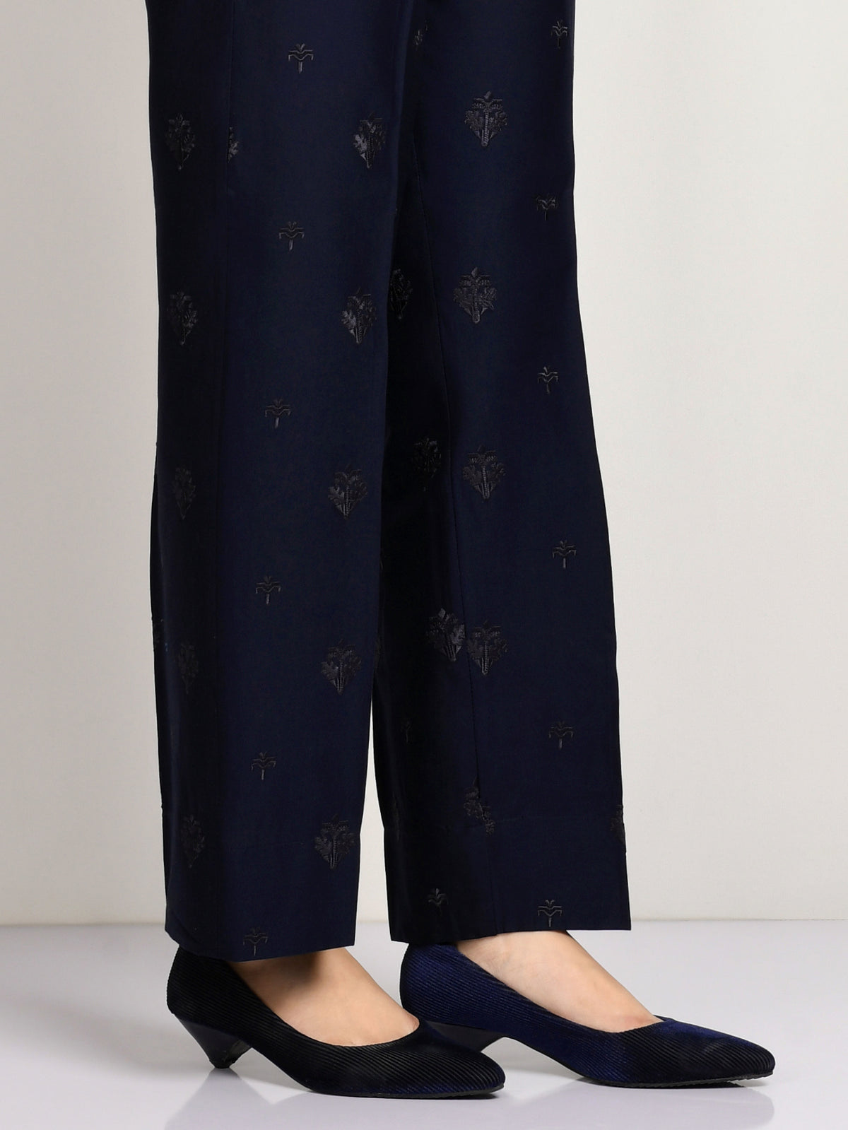 Embroidered Winter Cotton Pants