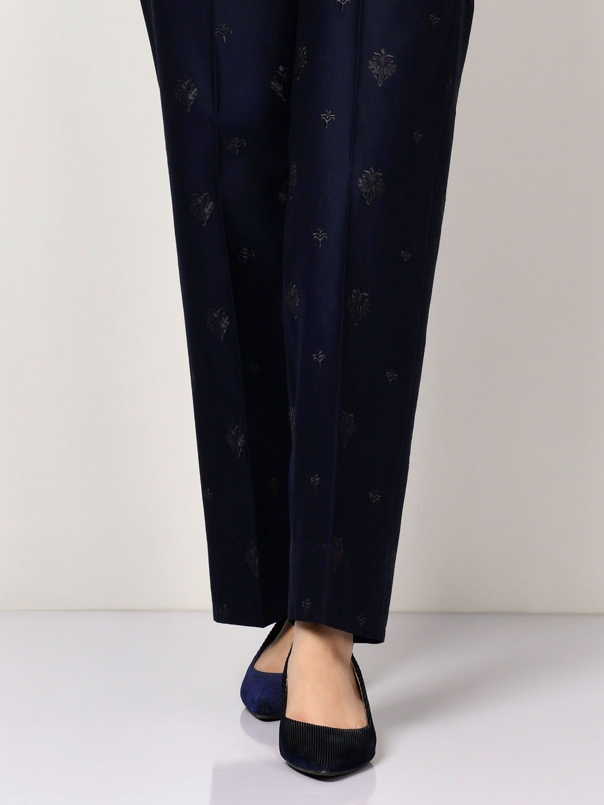 Embroidered Winter Cotton Pants
