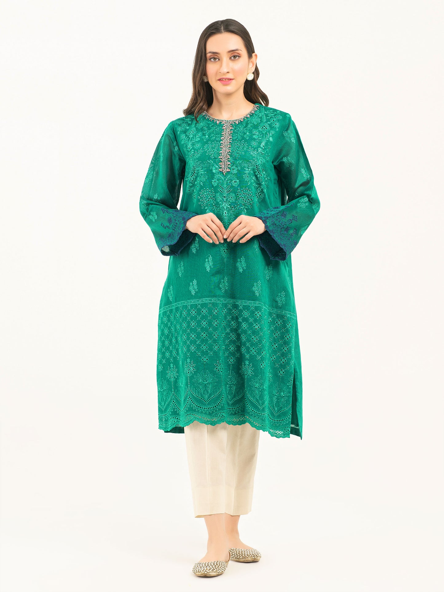 Net Shirt-Embroidered (Pret)
