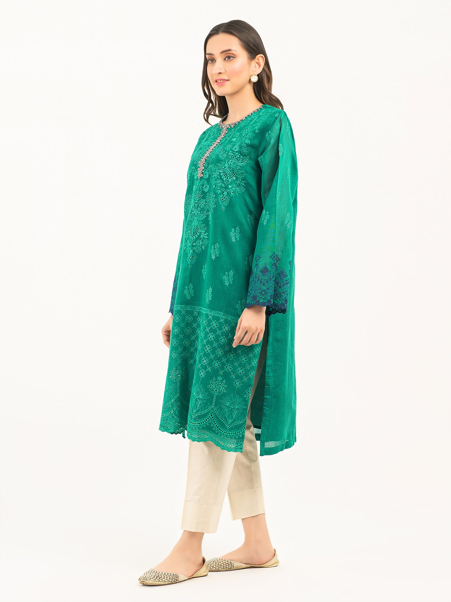 Net Shirt-Embroidered (Pret)