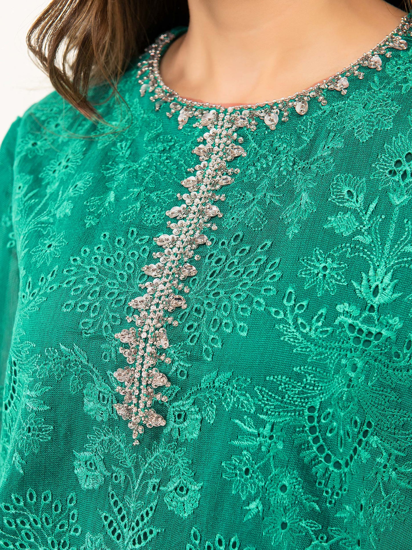 Net Shirt-Embroidered (Pret)
