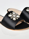 pearl-satin-sandals-black