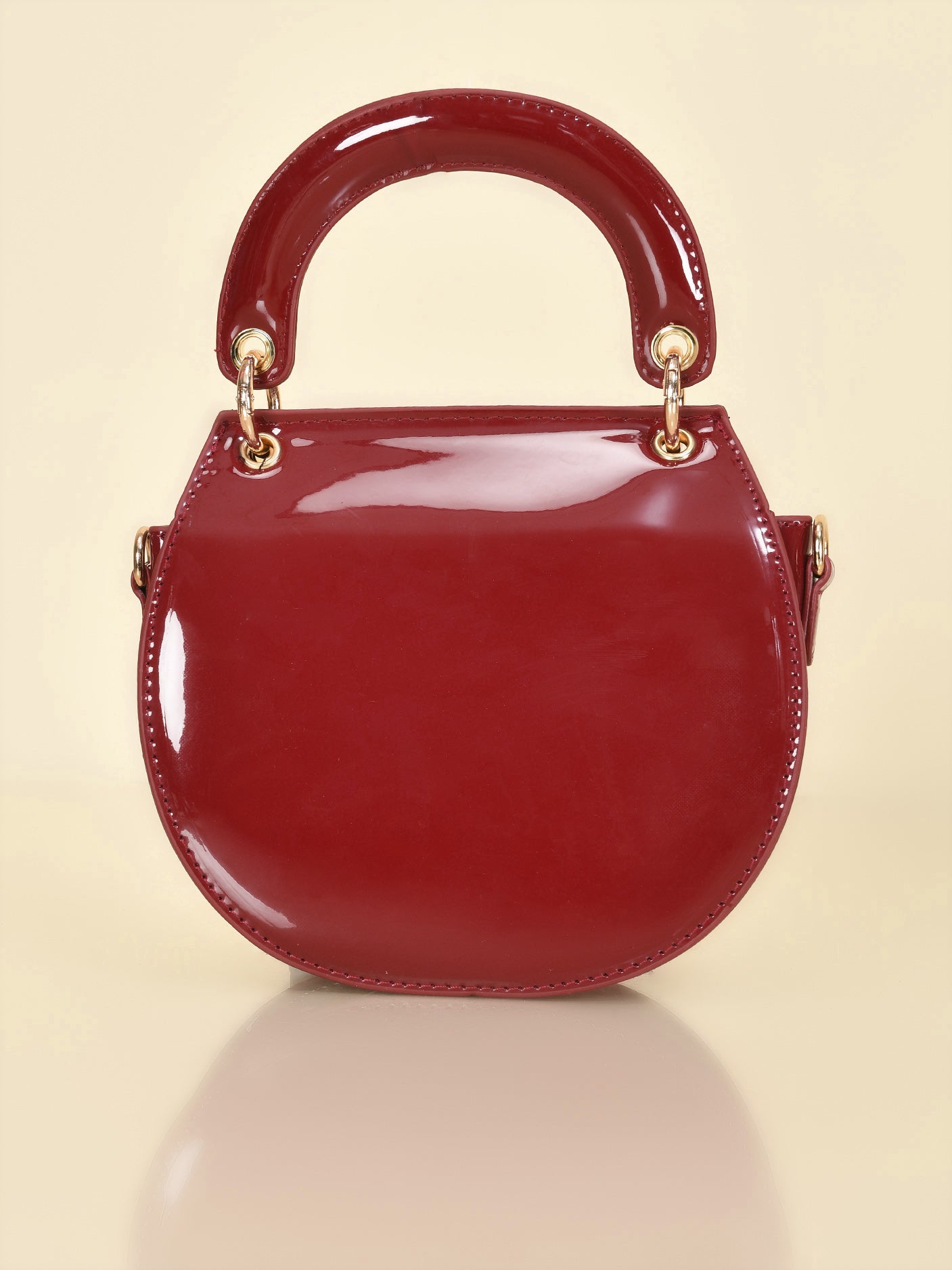 Glossy Finish Mini Handbag