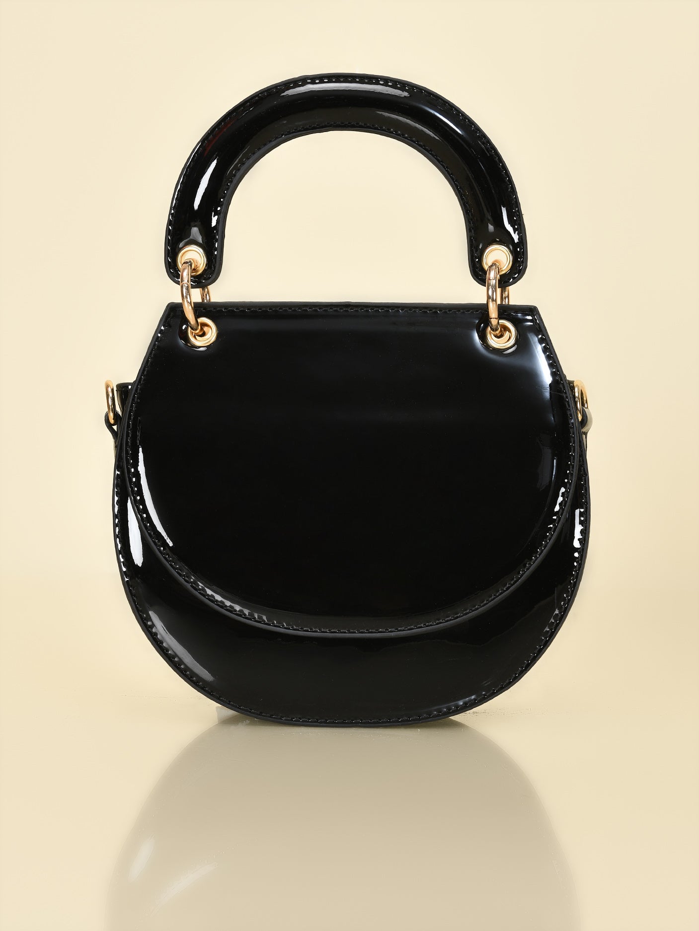 Glossy Finish Mini Handbag