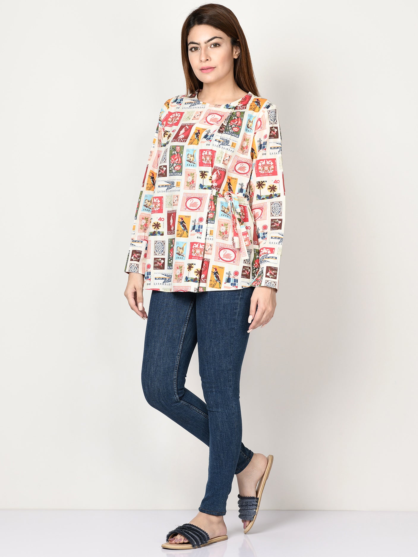 Printed Cambric Shirt