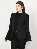 ruffle-sleeved-coat---black