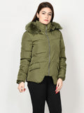 faux-fur-puffer-jacket---army-green