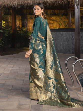 2-piece-yarn-dyed-saree-embroidered-(unstitched)