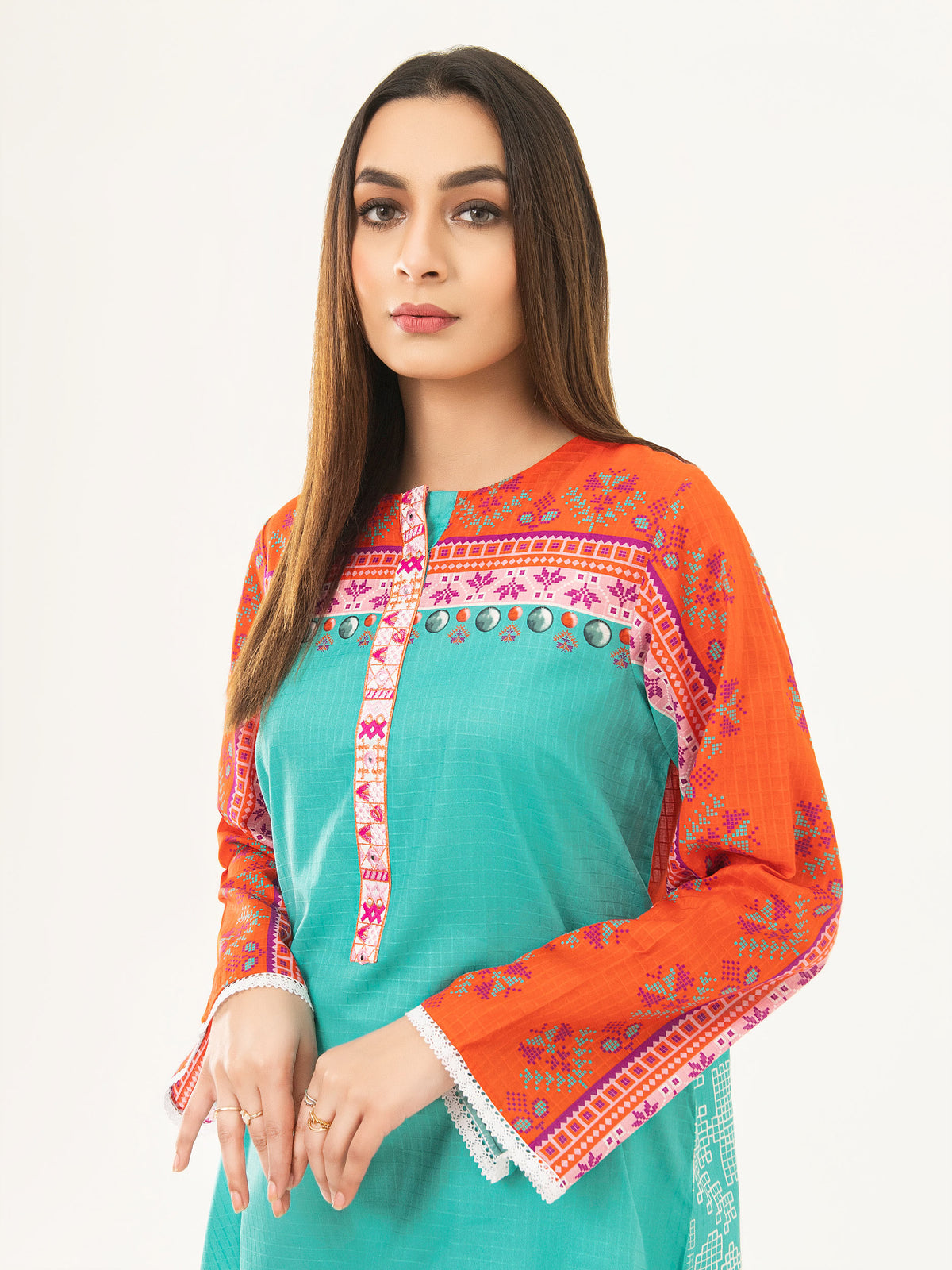 Lawn Kurti-Embroidered (Pret)