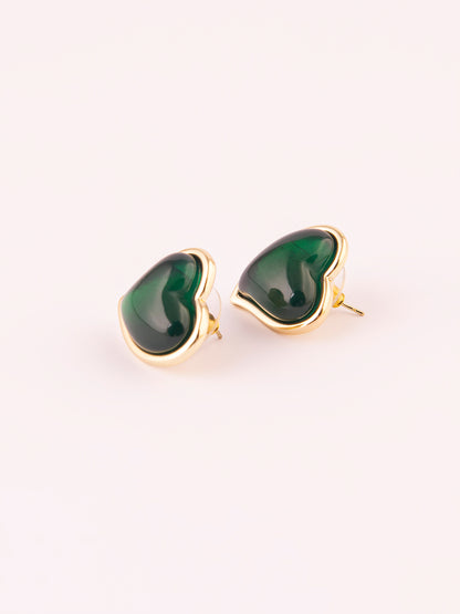 Crystal Heart Earrings