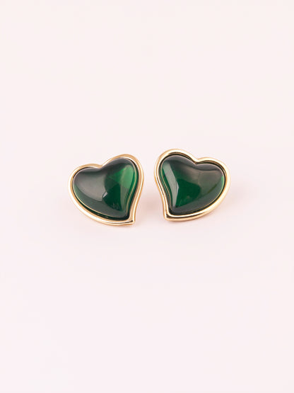 Crystal Heart Earrings