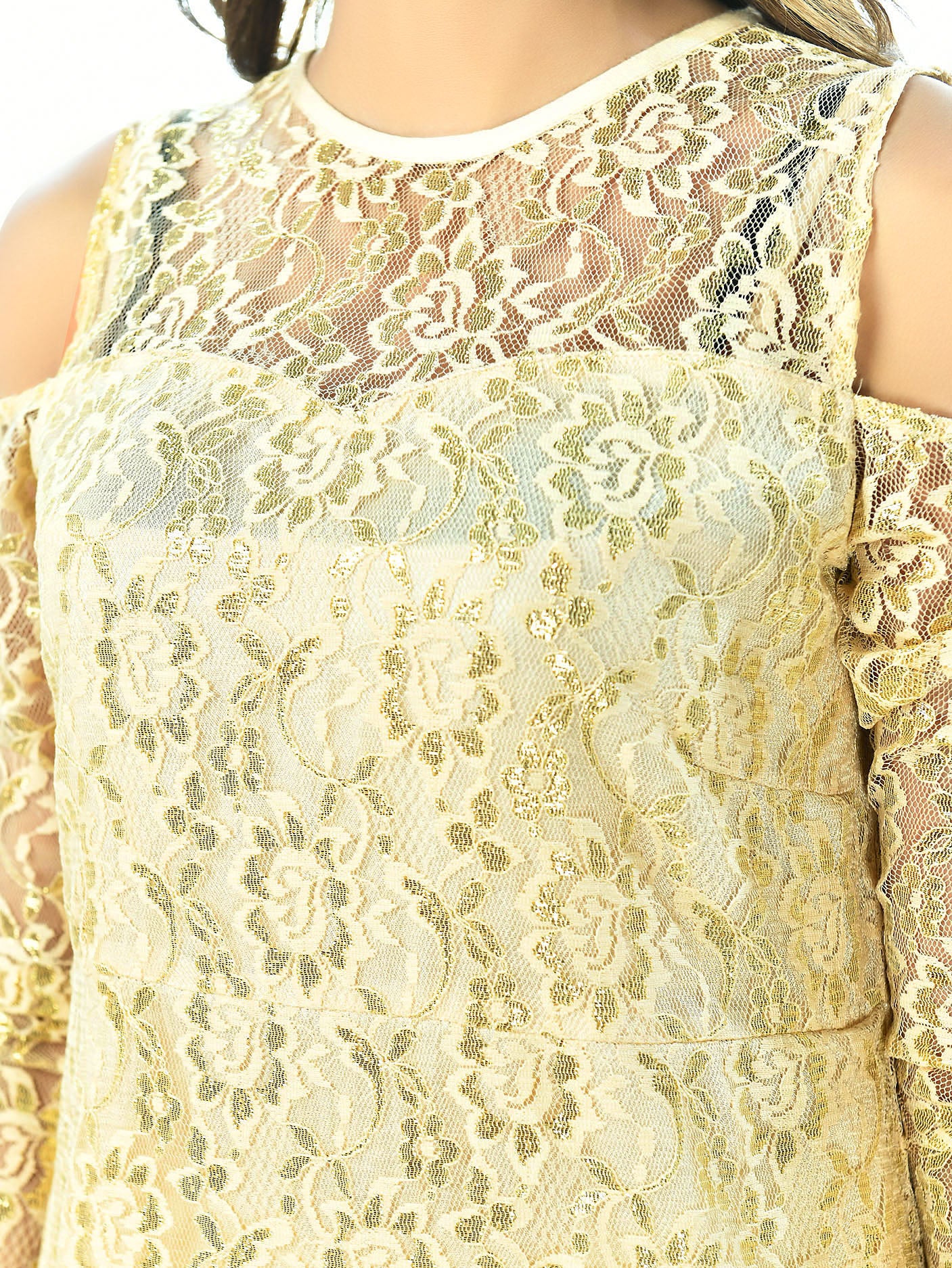 Sequined Net Dress