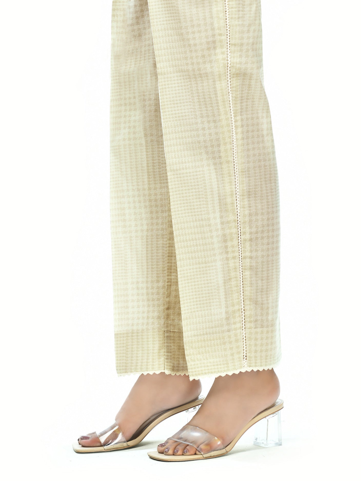 Embroidered cambric pants